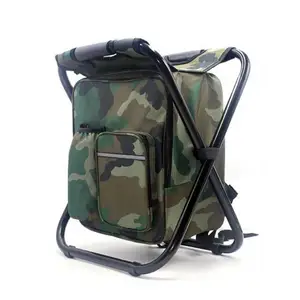 mounchain folding camping chair stool backpack with cooler insulated picnic bag seat table bag outdoor fishing travel beach bbq free global shipping