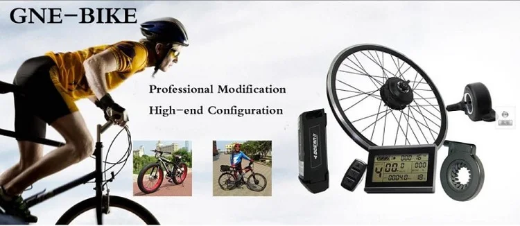 GNE 36V350W электрическое преобразование велосипедов комплект с дисплеем LCD3 E-bike Передняя кассета концентратор двигатель весь водонепроницаемый кабель