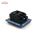 QFP64 TQFP64 LQFP64 гнездо адаптера IC тестовое гнездо горение 0,5 м программатор STM32 QFP64 гнездо