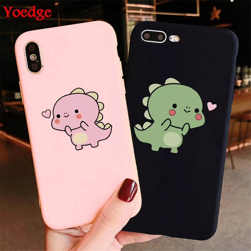 Милый чехол для телефона с динозавром iPhone 6 6s 7 8 Plus 10 5 5S SE 2020 X XR 12 11 Pro XS Max | Мобильные