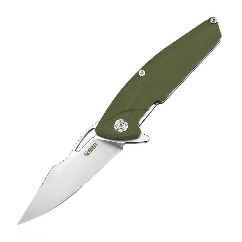 Army Green KUBEY KU221 EDC Складной нож D2 лезвие и G10 ручка с зажимом подарок для мужчин нож для охоты и кемпинга Карманный - Цвет: Army Green
