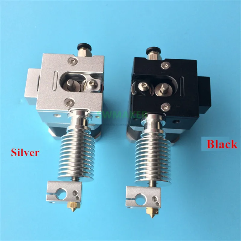 Black/silver Full Metal Bulldog bowden/direct extruder kit with V6 hotend j-head for 1.75mm Filament | Компьютеры и офис