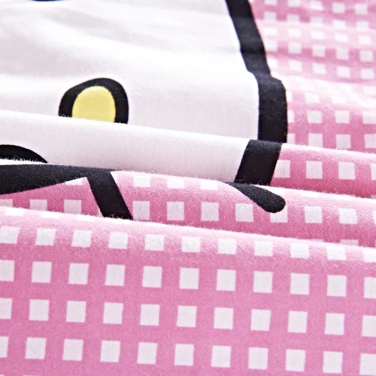 Hello kitty, хлопковый комплект постельного белья для детей, мультяшное постельное белье, Ститч, Doraemon, пододеяльник, комплекты, простыня, наволочка, Твин, полный размер, королева
