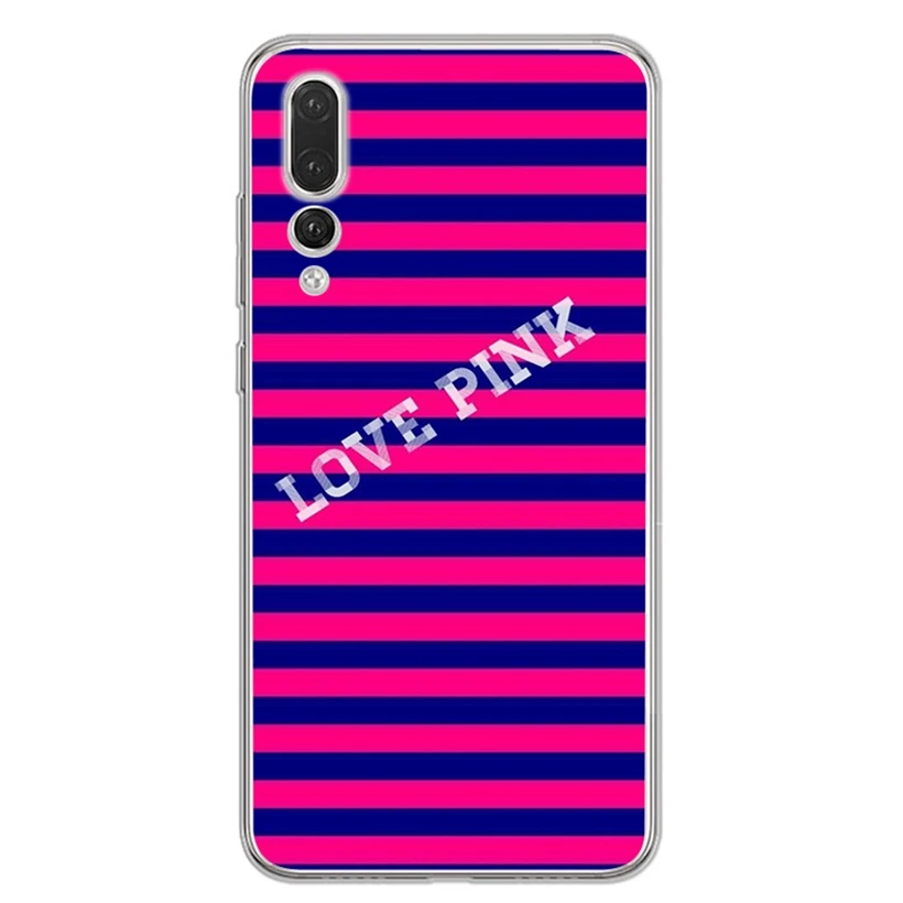 Case For Huawei Honor 7A 8A 8X 8C 9 10 Mate 20 P9 P10 lite/P8 Lite Y5 II Nova 3 Soft Paint TPU Love Pink Cover AC167 |