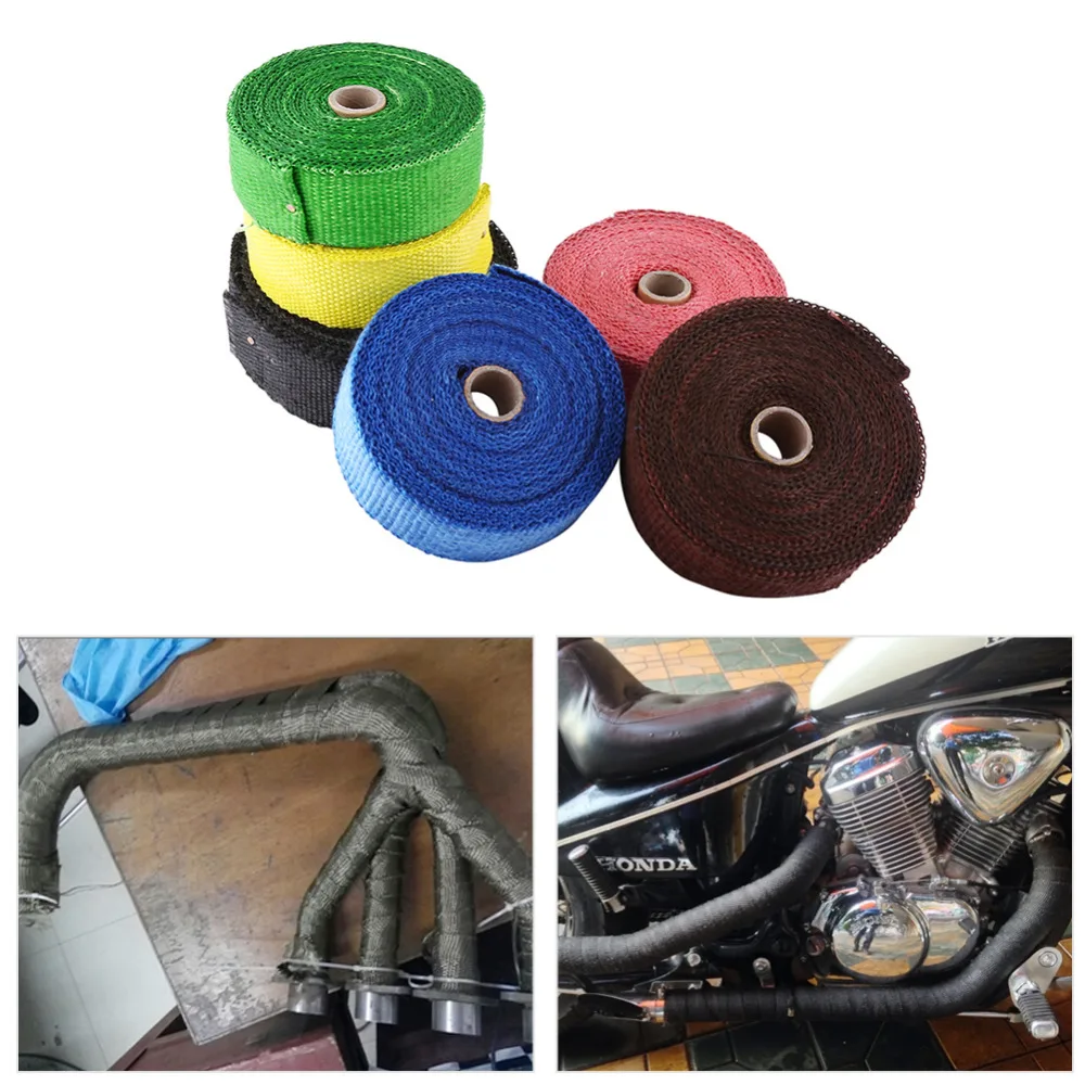 10 м Мотоциклы выхлопная труба тепловая пленка коллектор крышки изоляция рулон