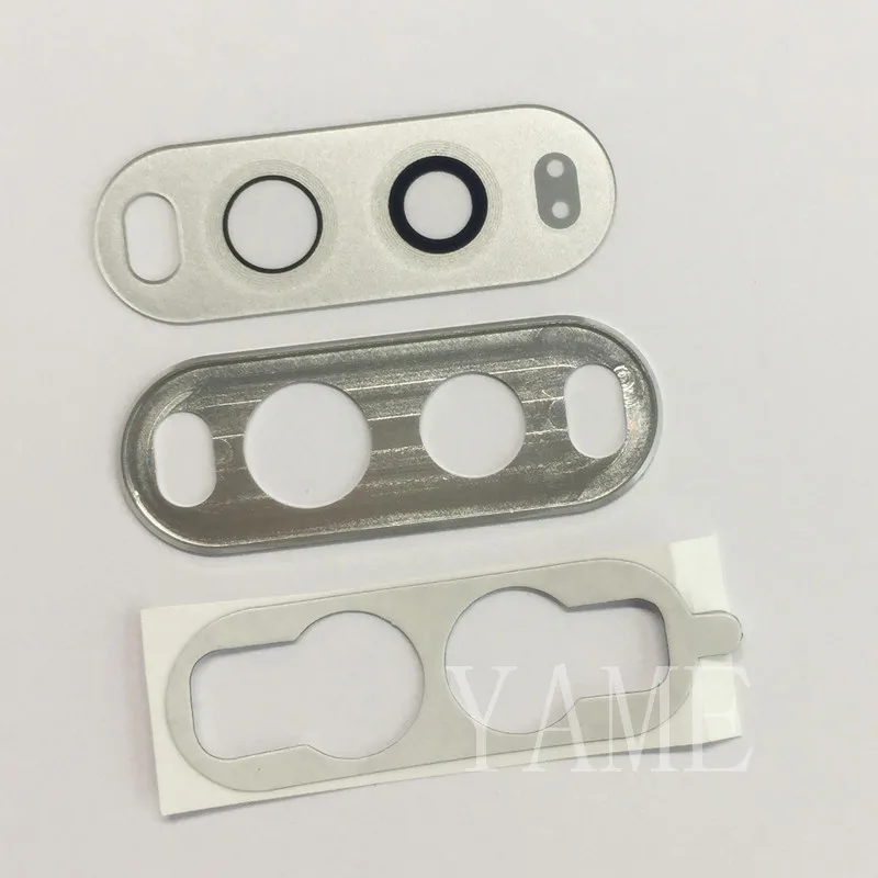 white glass full set Для задней камеры LG V20 стекло+ металлическая рамка для камеры+ клейкая лента полный комплект F800 H990 запасная часть объектива камеры - Цвет: white glass full set