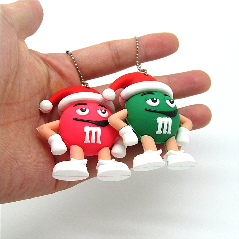 Мм шоколадных орешков с рождественской шапочкой флэш-накопитель usb