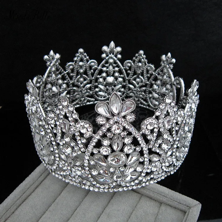 Modabelle Европейский винтажные диадемы свадебные украшения Quinceanera Украшенные стразами головках девушки тиара Bruids Haaraccessoires