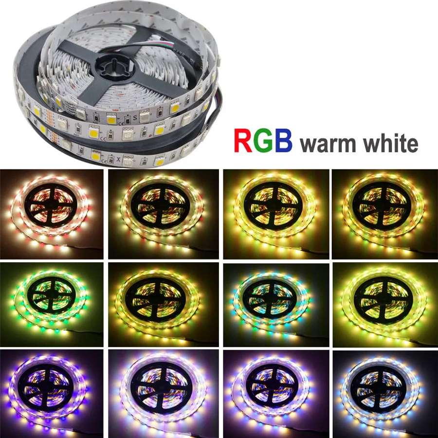 

RGB DC 12V Led Strip Light WiFi RGBW Strip SMD5050 20M Stripes Waterproof Neon Flexible Led Tape Diode Ribbon+WiFi Control+Power