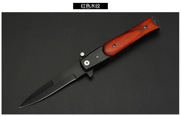 Складной Ножи Тактический карманный нож выживания ручной работы с деревянной