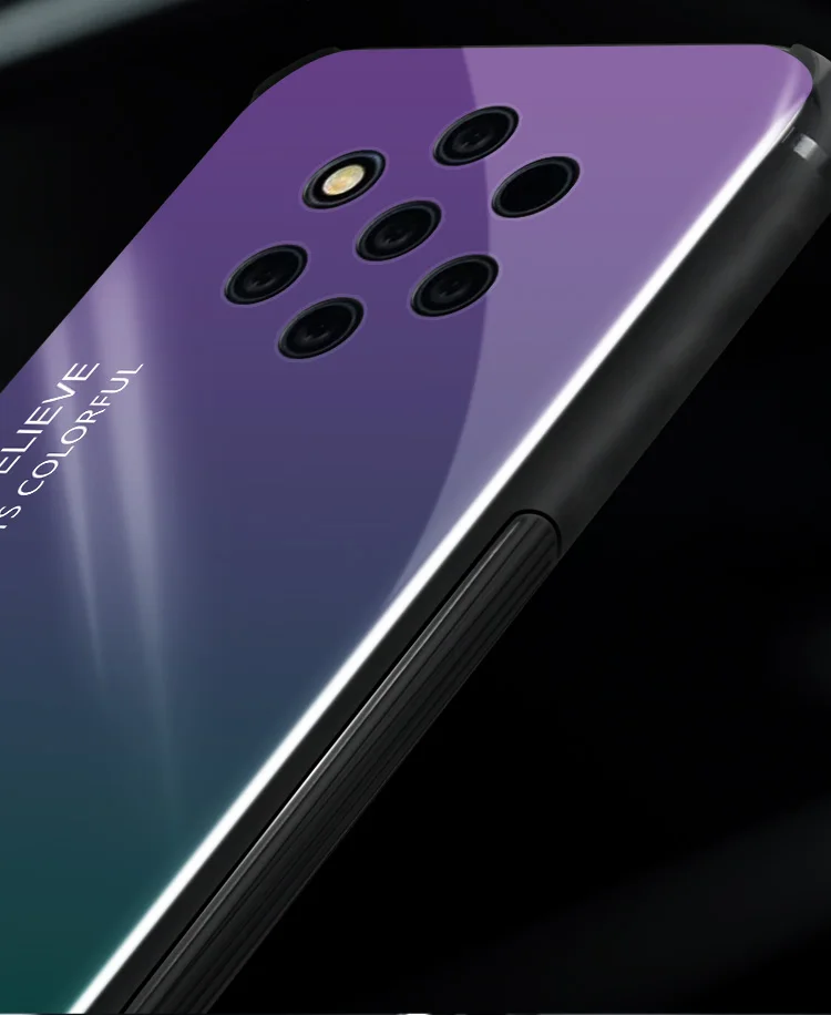 Uyфрате тонкий градиентный чехол для телефона Гладкий закаленное стекло Funda Conque