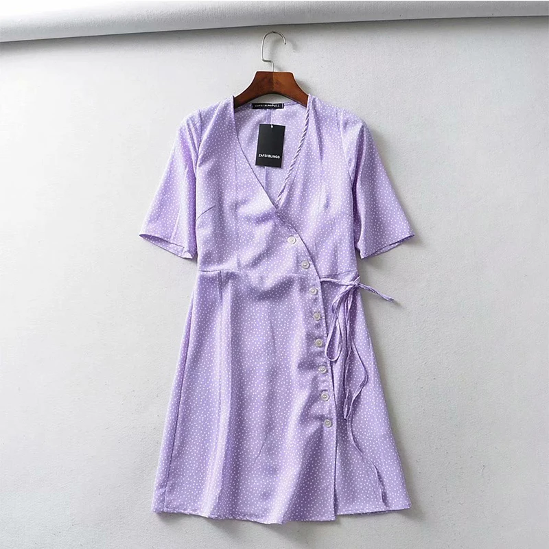 Женская одежда платье 2019 хлопок и Пуговицы декоративные кружева Обёрточная