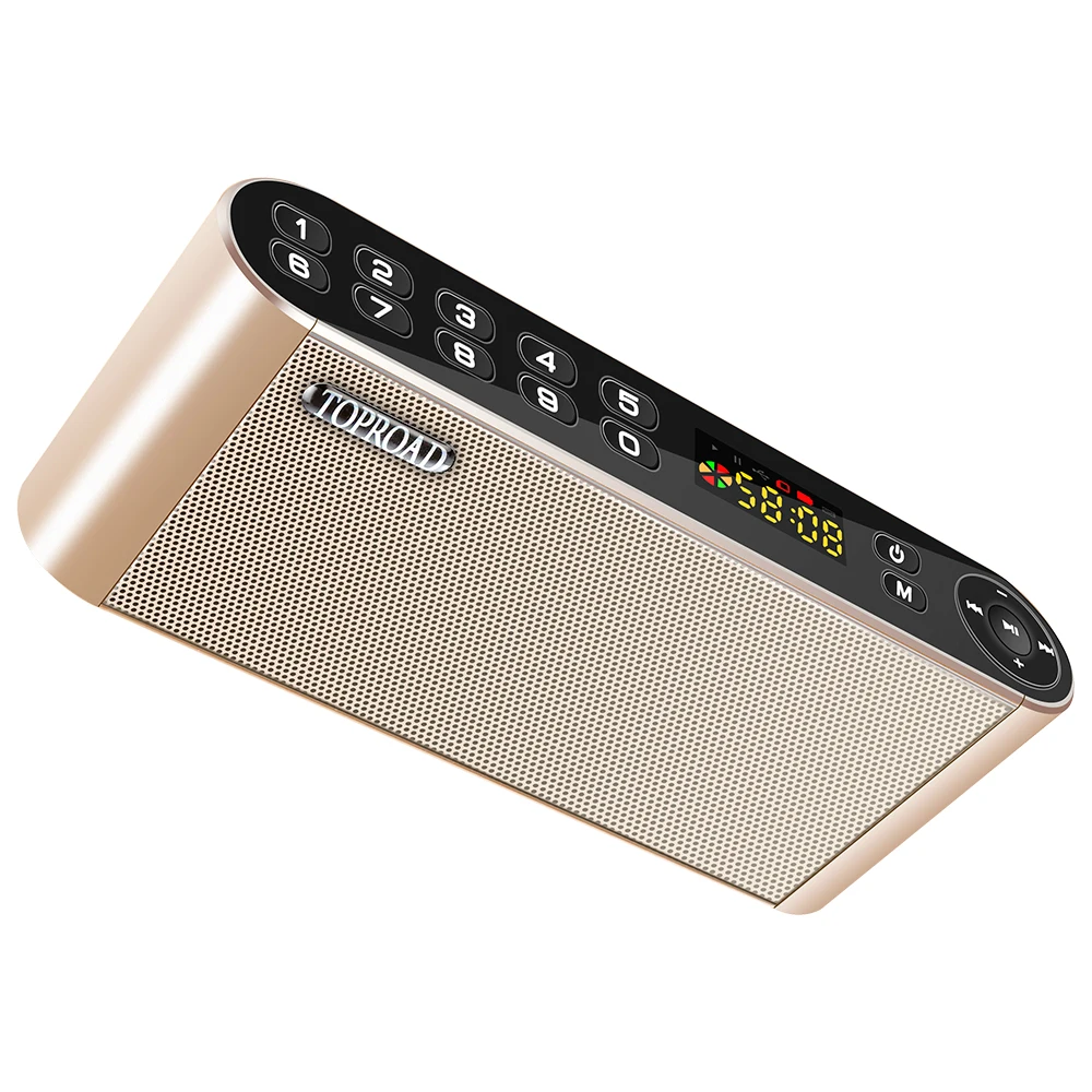 TOPROAD HIFI Bluetooth динамик Портативный беспроводной супер бас двойные колонки Саундбар с микрофоном TF FM радио USB звуковая коробка