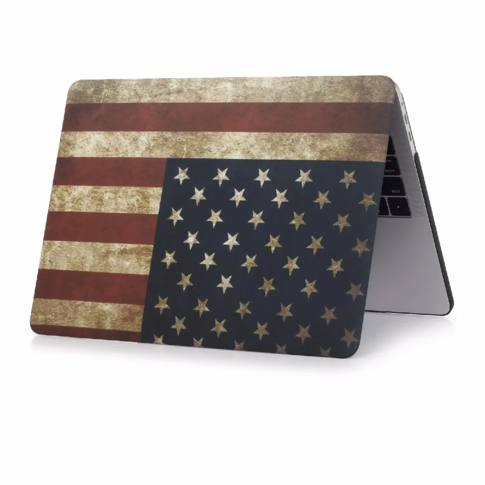 Чехол для ноутбука Флаг Великобритании, США для MacBook Air Pro retina 11,6 12 13 15,4 дюймов с сенсорной панелью для нового Pro 13 15 A1706 A1989 A1707