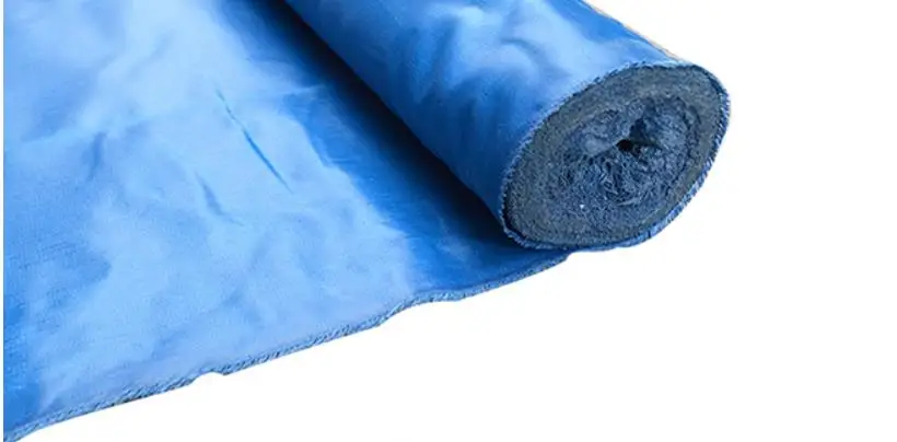 Tela de fibra de vidrio azul, negra, material de tela ignífuga, lona aislante de alta temperatura, cubierta ignífuga