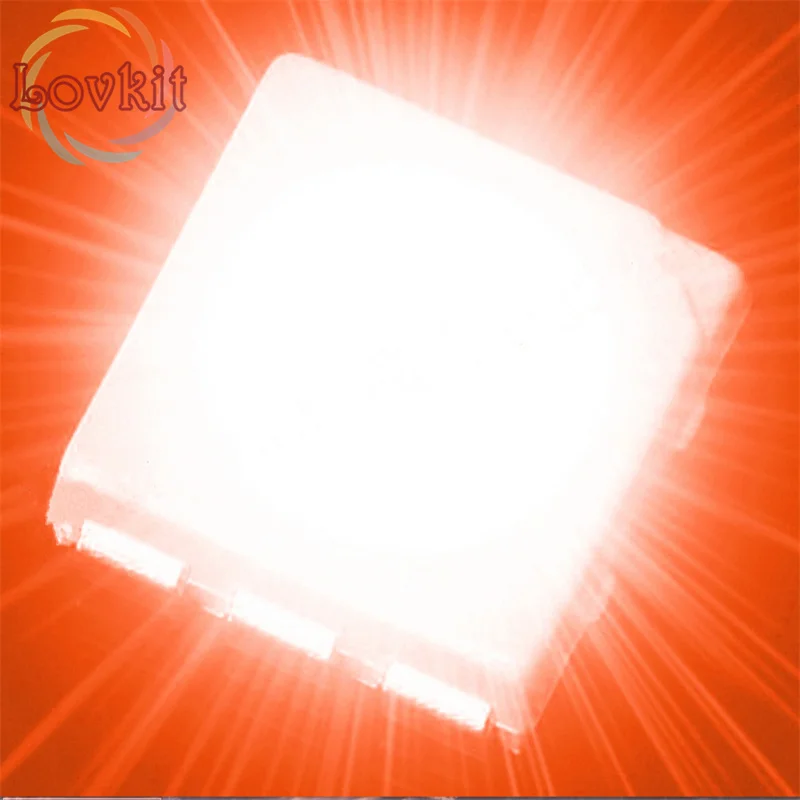 5000 шт. PLCC 6 5050 SMD оранжевый/желтые светодиоды диод 1 8 2 в 600 610нм для велосипеда DIY