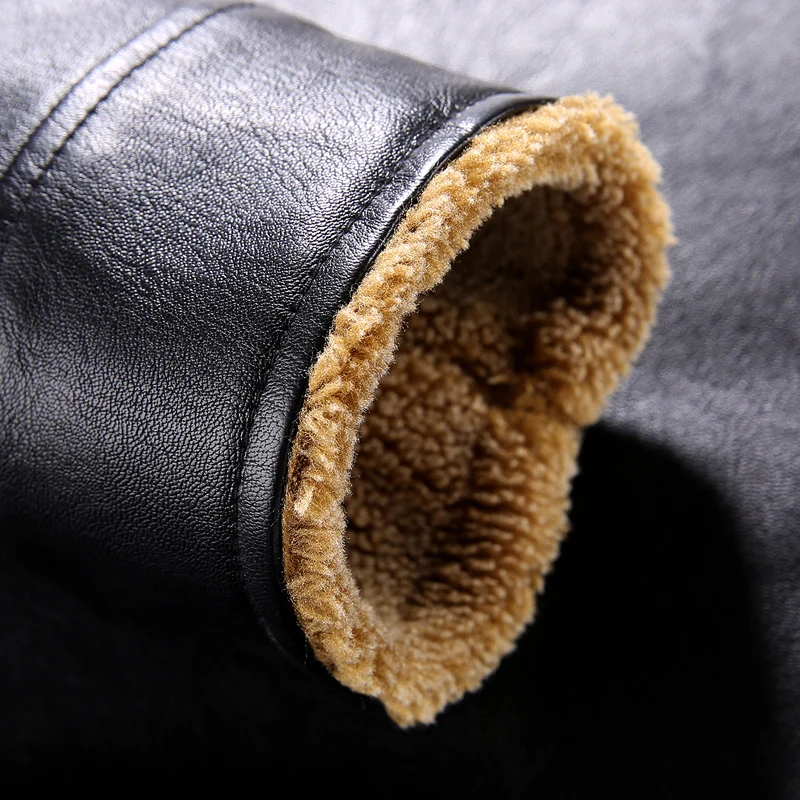 BOLUBAO Новые Мужчины искусственная кожа куртка пальто Модная Толстая теплая
