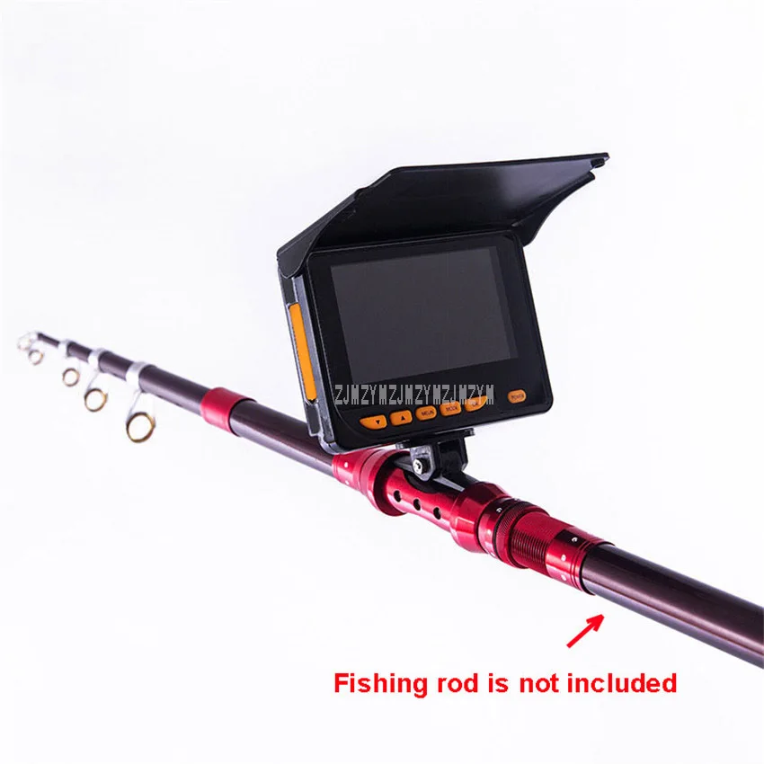 Продажа HD-камера ночного видения, глубинный эхолот 15 м, подводная камера для подледной рыбалки, монитор, ЖК-дисплей 4,3 дюйма с ремешком на талии