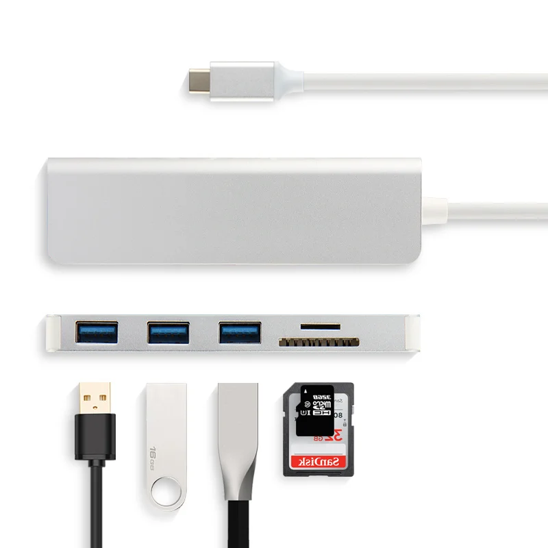 5 в 1 концентратор типа C USB адаптер 3 0 порт SD/TF кардридер для Chuwi Hi10 Hi 10 Air Hi9 hi 9 Plus Pro