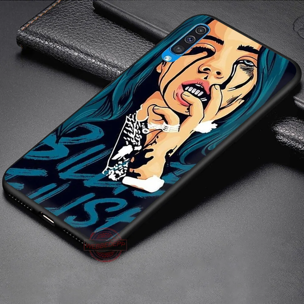 WEBBEDEPP Billie eilish Радуга blohsh океана глаз мягкий чехол для samsung A3 для детей 5, 6, 7, 8, 9, J6 A10 A20 A30 A40 A50 A60 A70 M10 20 30 40