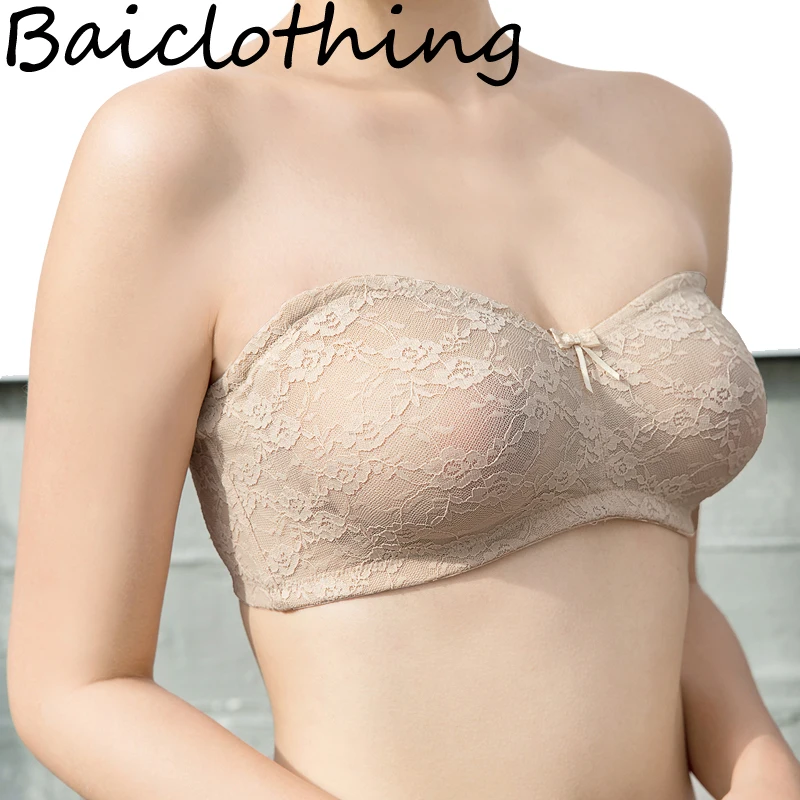 BAICLOTHING Прямая поставка Женский многоходовой кружевной бюстгальтер на косточках