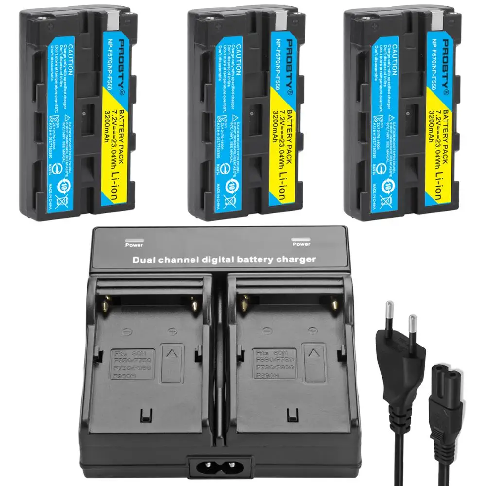 Для sony NP F570 F550 батарея для Sony CCD RV200 SC5 TR940 TR917 Камера CN 160 216 304 YN 300 VL600 Светодиодная