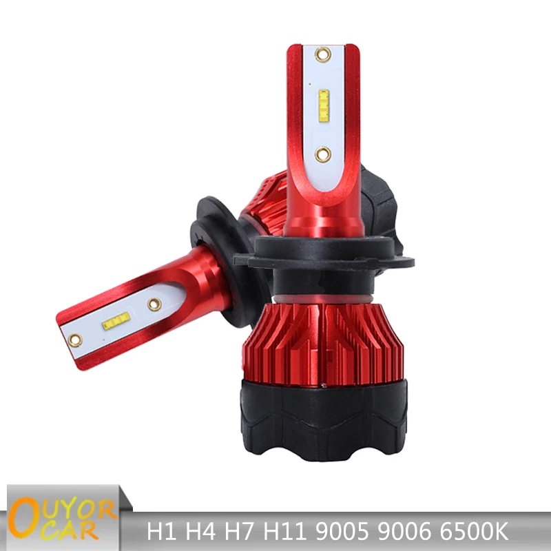 H7 H4 H1 светодиодный фары лампы H11 лёгкая коляска мини 6500K 8000LM 9005 9006 H8 H9 6000 К Hi авто х 7