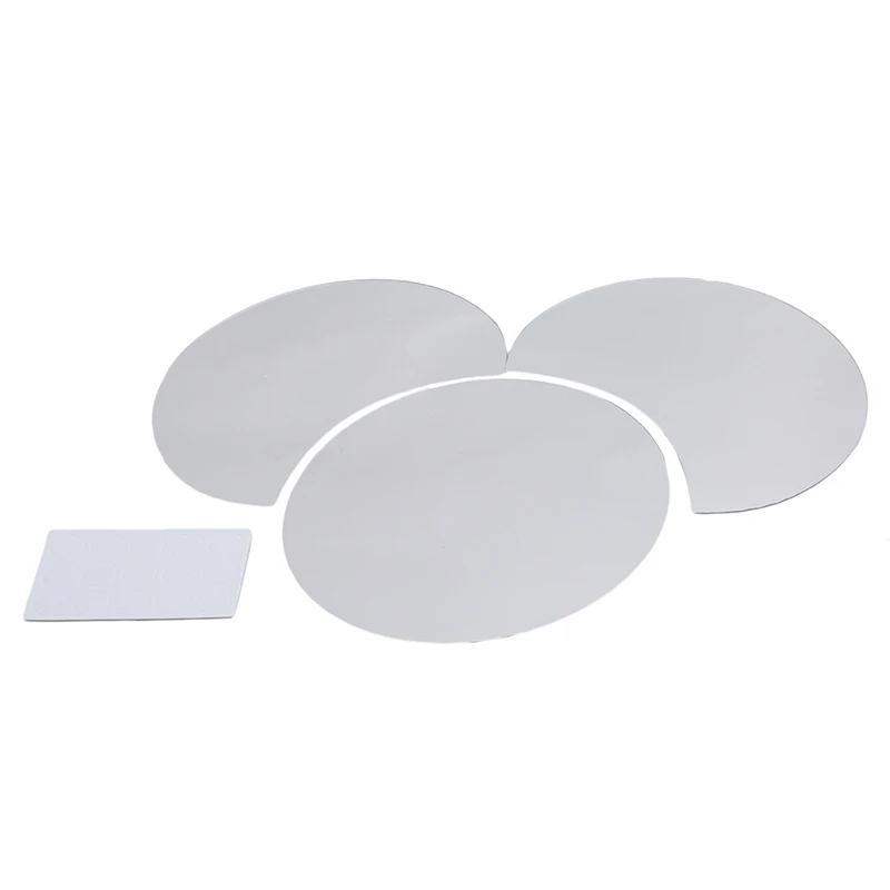 3 шт./компл. большие круглые простые настенные Зеркальные Стикеры 3D акриловые