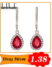 Danbihuabi, модные роскошные серьги, ювелирное изделие, брендовые, богемные, большие капли воды, серьги для женщин, хрустальные стразы