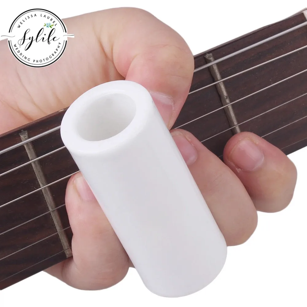 3x2x7 см белый керамический цилиндр для гитары Finger Knuckle Slide Tube