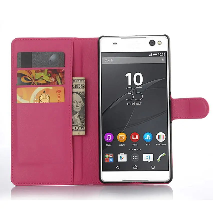 Чехол-бумажник из искусственной кожи для sony Xperia C5 Ultra Dual E5533 E5563 E5553 E5506 6," для sony Xperia C5 Ultra чехол для телефона