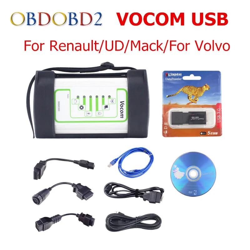 Новейший для Volvo 88890300 Vocom интерфейс для UD/Mack/Volvo Vocom 88890300 онлайн обновление грузовик диагностический инструмент