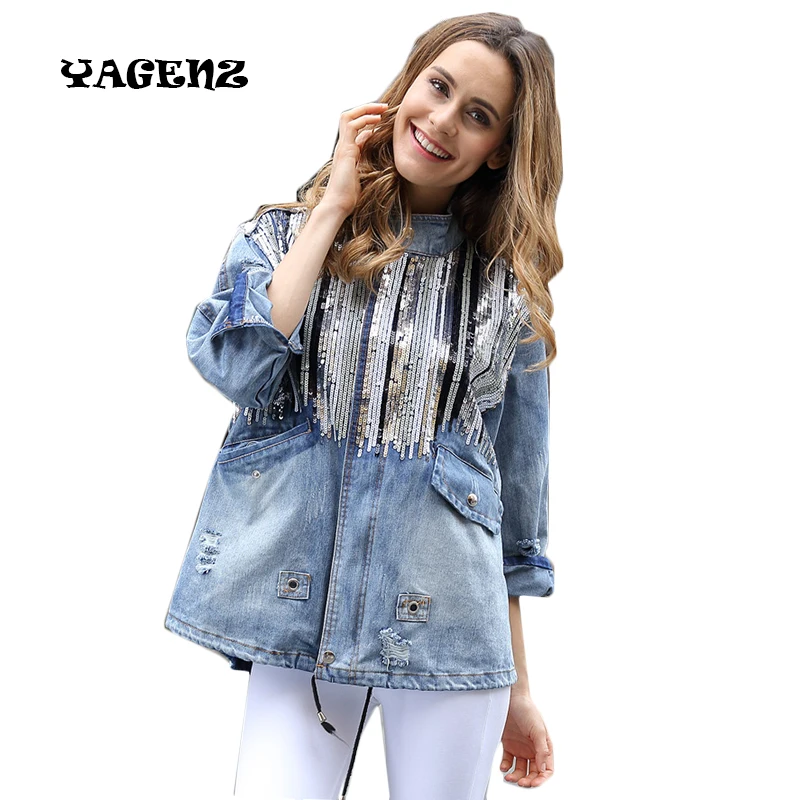 2021 пайетки платье куртка-бомбер джинсовая куртка для женщин модная одежда с