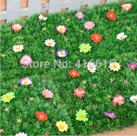 Реалистичный искусственный газон с зеленым цветком плотный коврик для травы Boxwood