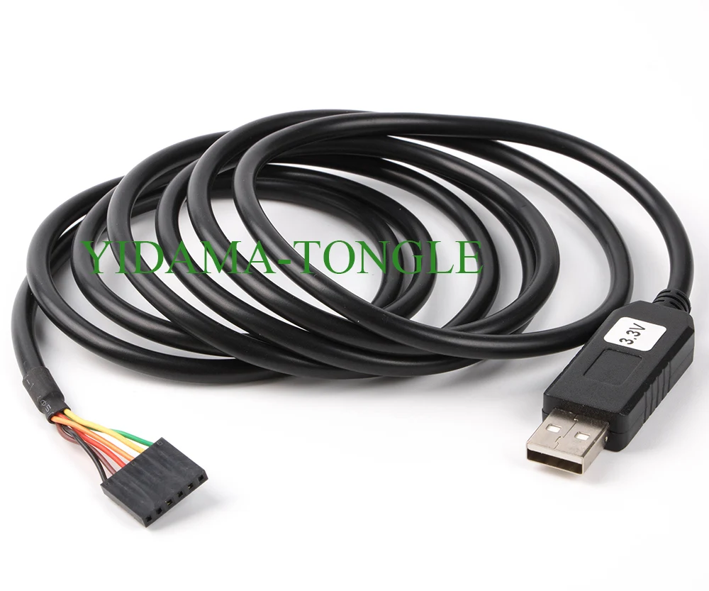 FTDI USB to 3.3v TTL UART Serial Cable 6 Way 0.1" Pitch 2.54mm Connector 1.8m TTL-232R-3V3-WE Compatible | Компьютеры и офис