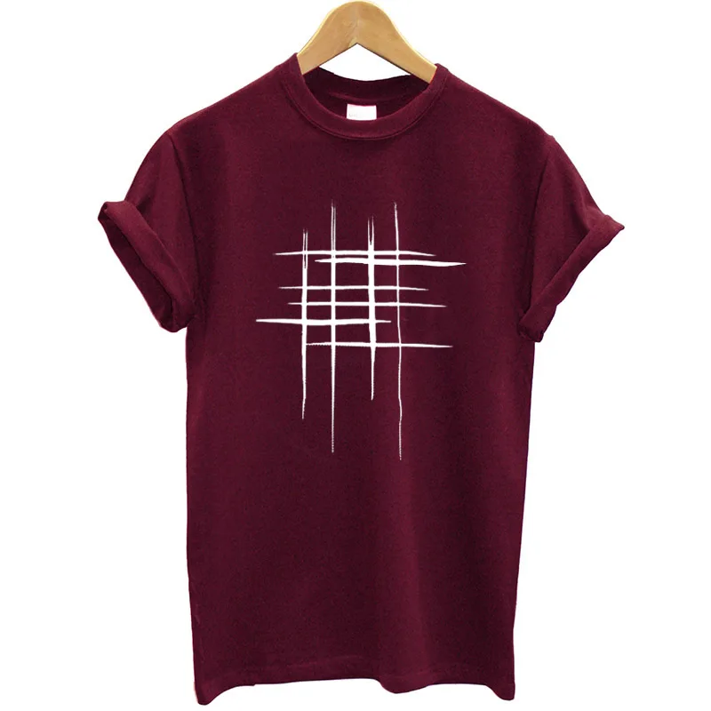 Новая модная женская футболка из хлопка с коротким рукавом и круглым вырезом