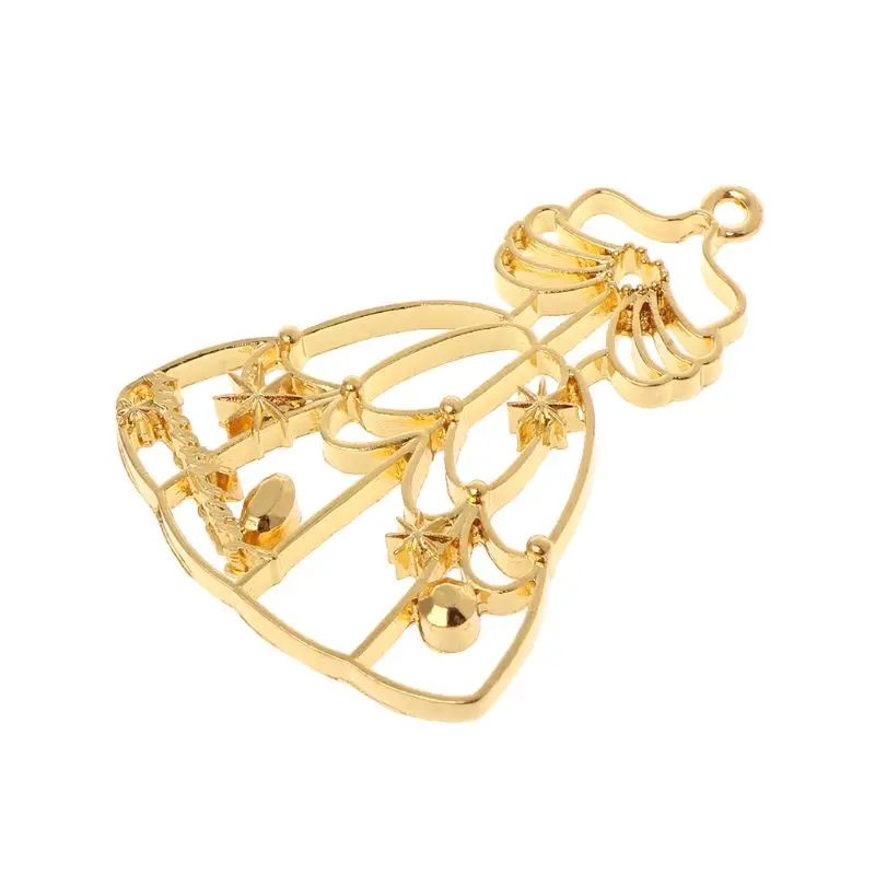 

8 Pcs/Set DIY UV Resin Epoxy Resin Crafts Material Metal Frame Hollow Lady Head Dress Exquisite Findings Charms Jewelry Necklace