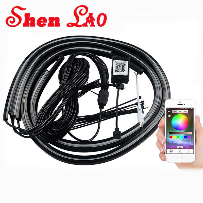 Shenlao для BMW e46 e90 e60 e39 f30 e36 f10 g30 x5 e53 90/120 см автомобиль RGB Светодиодные ленты 5050 Под