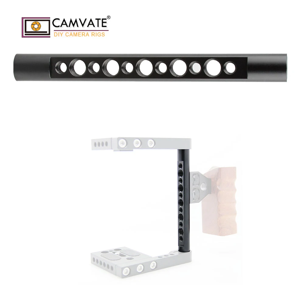 Camvate 15 мм 145 сыр стержень с 1/" 3/8" Нитки для DSLR установок каркас для крепежа видеокамеры C1559 камера фотографии интимные аксессуары