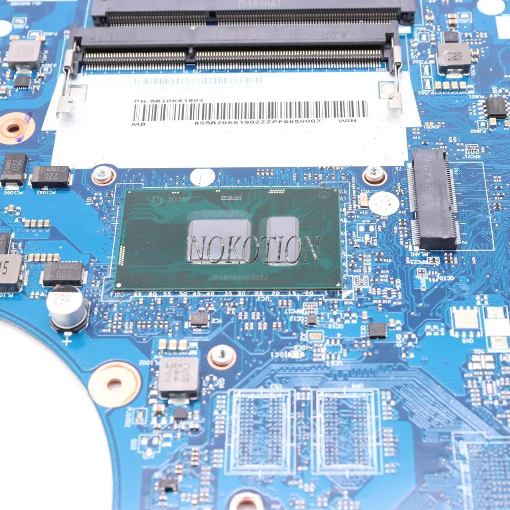 NOKOTION FRU 5B20K61902 BMWD1 NM A491 материнская плата для lenovo 300 17ISK ноутбука SR2EZ I7 6500U полностью