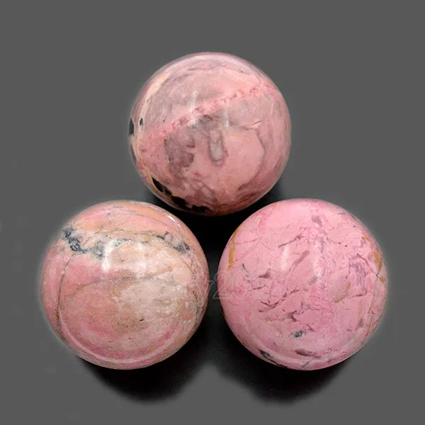 17 Rhodonite 1 шт. 50 мм натуральные драгоценные камни круглый шар кристалл лечебная Сфера массаж рок камни декор модные ювелирные изделия дизайн - Цвет: 17 Rhodonite