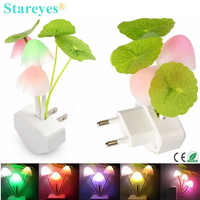 Бесплатная доставка 1 штука светорегулирующего датчика включения настенных ночных светильников Грибная лампа светодиодных лампочек сменных для детских игрушек освещения.