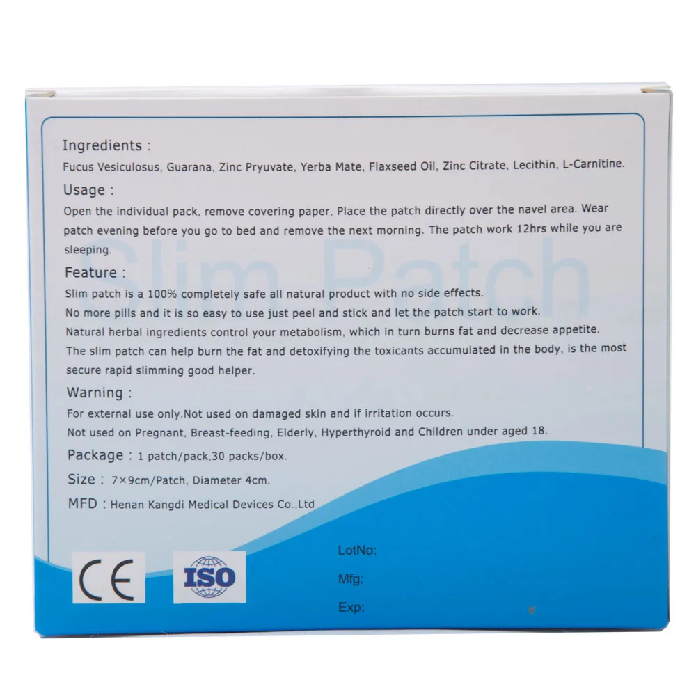 Патчи для похудения 30 шт./лот продукт быстрой потери веса наклейки на пупок