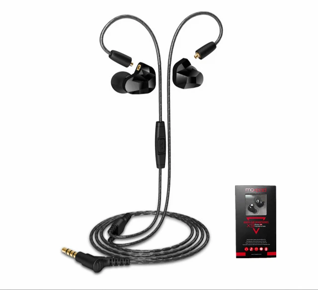 

2 шт./лот Moxpad X9 Pro Dual Dynamic In ear sport, наушники с микрофоном, сменный кабель для мобильного телефона, шумоизоляция, гарнитура, бесплатная доставка