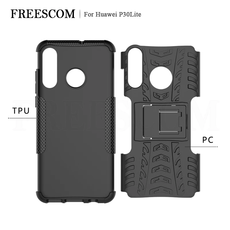 For Huawei P30 Case Lite Cover Heavy Rugged TPU+PC Armor Shockproof Kick Stand Pro P30Lite |
