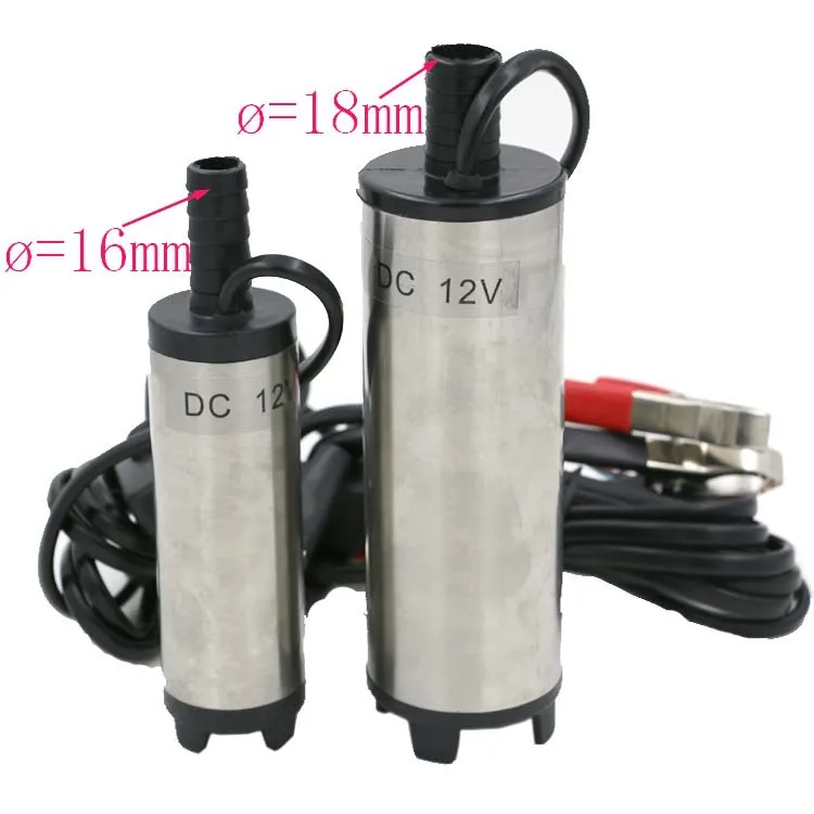 12V DC портативный микро насос диаметром 38 мм/погружной насос/дизельный масляный