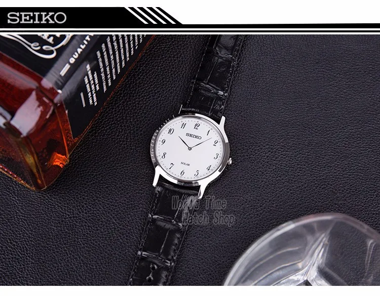 Seiko часы мужские роскошные брендовые водонепроницаемые спортивные наручные часы солнечные часы повседневные кварцевые часы Relogio Masculino SUP863P1
