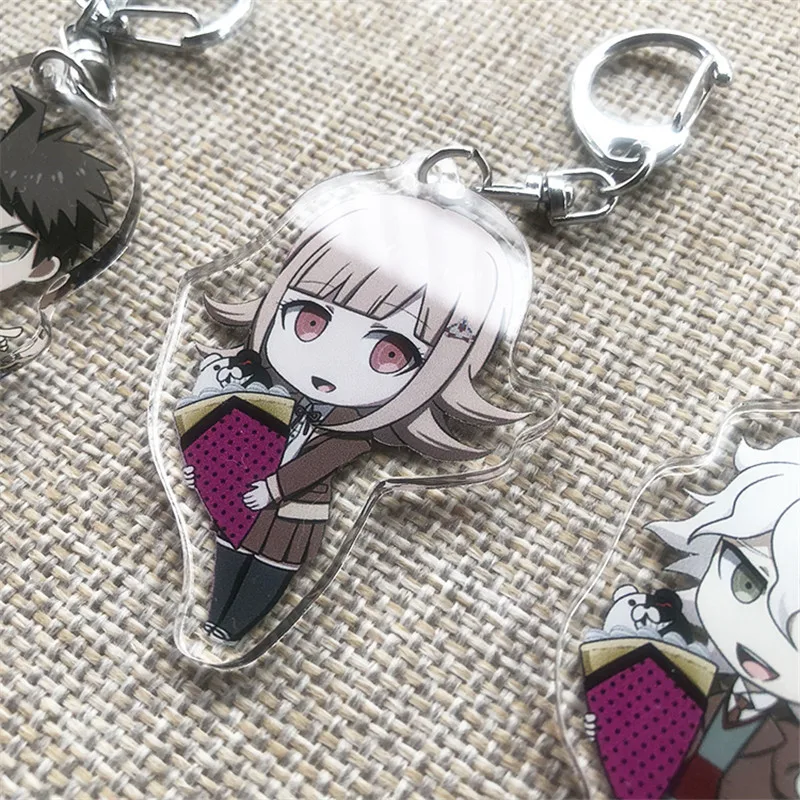 Мультфильм Danganronpa Kyouko Naegi Hinata Nagito Nanami косплей брелок акриловый в стиле аниме