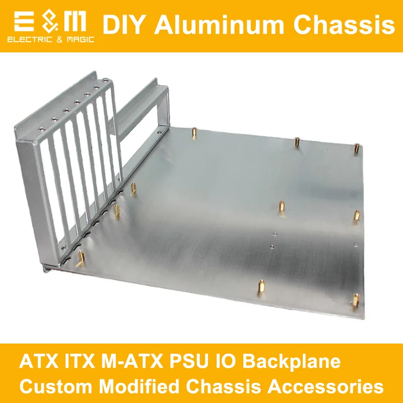 ITX ATX пк тестовая скамья открытая рамка DIY мод компьютер Алюминиевый Чехол Базовая