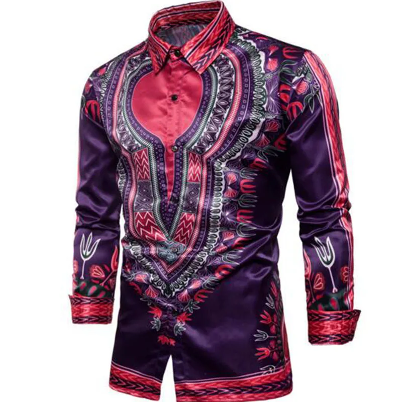 Модные мужские винтажные рубашки с цветочным принтом в тайском стиле 2020 удобные